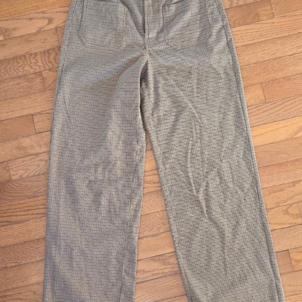 Ana Women's Plaid High Waisted Wide Leg Dress Pants 2